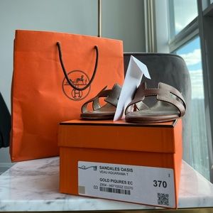 Heremes oasis sandals  size 37